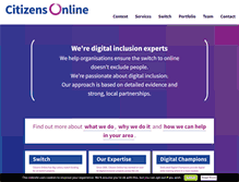 Tablet Screenshot of citizensonline.org.uk